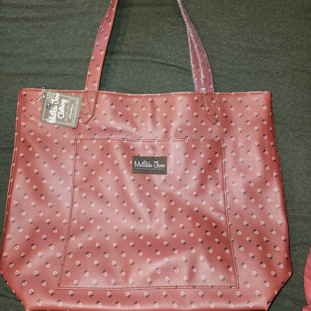 Matilda Jane Red Dot Pattern Tote Bag